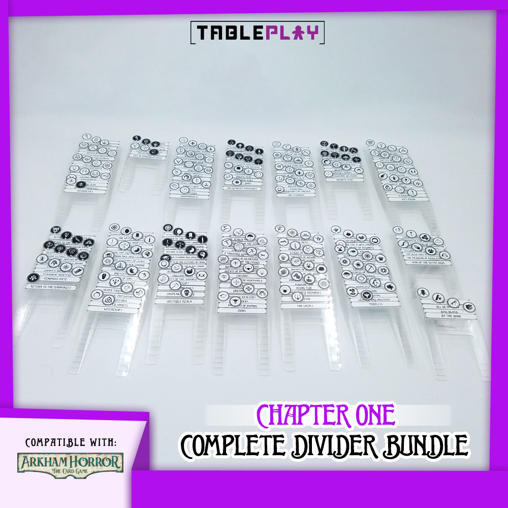 Arkham Horror: The Card Game | Chapter One | Complete Divider Bundle   TablePlay